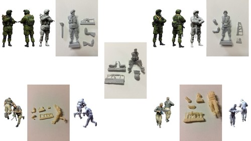 Figurines resine au - 1/35,