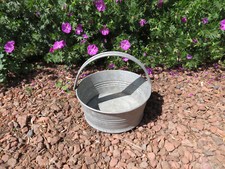 petite bassine en zinc galva