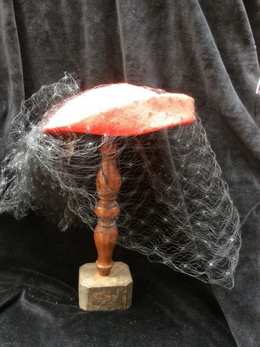 Ancien chapeau bibi voilette - chapeau,