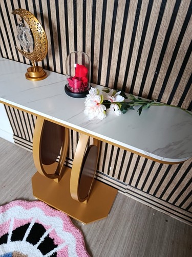 Table console dorée - dorée,table, de