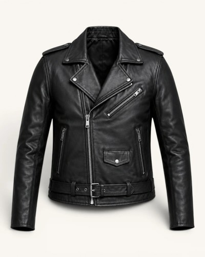 Men premium black leather - men's,
