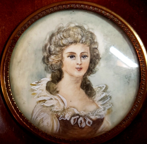 Ancienne peinture miniature - ancienne,
