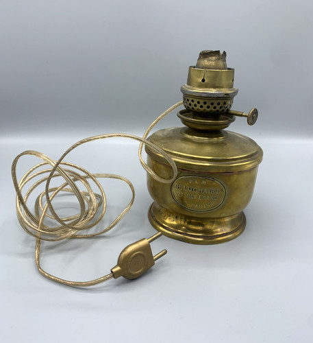 Lampe huile laiton h - lampe,