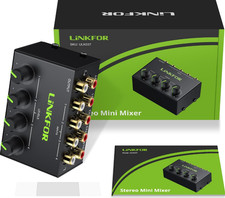 4 Channel Stereo Audio Mixer