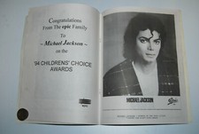 Michael Jackson flyer Body Sculpt Childrens Choice Awards 94 Barrio Boyzz signed