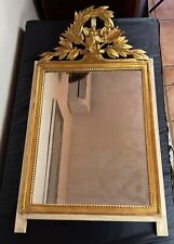 Louis XVI style mirror wood carving gold 18th-19th century