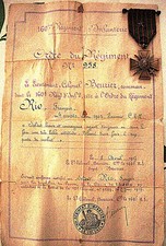 CROIX DE GUERRE avec Diplôme