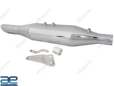 Silencieux Verre Laine + Collier de Serrage & Bush Pour Royal Enfield Puce