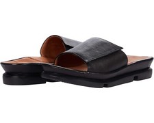 L'Amour des Pieds Z1791* Womens Black Leather Slide Sandals Size 8.5M