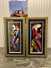 Linda Le Kinff, Le Orchidee Noir, Clothilde et son Chapeau, Serigraphs, Signed