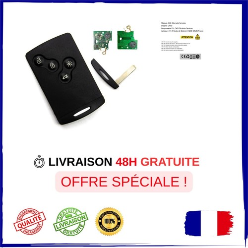 Carte clé renault clio - renault, 4