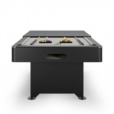 Billard Américain convertible Table à dîner Noir 212 x 118 x 86