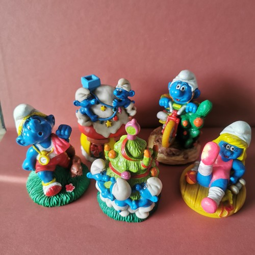 Lot anciennes schtroumpfs - lot, 5