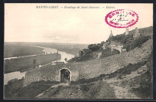 Cpa mantes limay ermitage - mantes-limay,, de