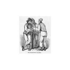 STAFFORDSHIRE Colliers - Antique Print 1842