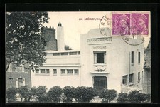 Old postcard Méru, city of Méru, showers 1914 