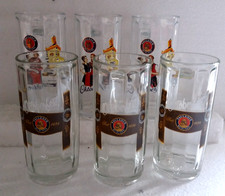 Lot 6 chopes  à bière 25 cl  PAULANER , ref PAU55