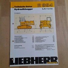 Genuine Construction machinery brochure Liebherr excavator R 994 Litronic tractor