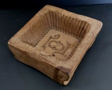 Monoxyl wooden butter mold (decorated) early 20th century.