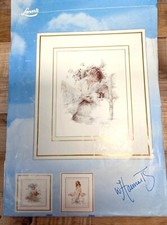 Lanarte Cross Stitch Pattern "Girl With Cat" 39x49cm 15.5"x19.5" Pattern Only