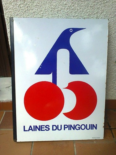 Plaque emaille laine - emaille,