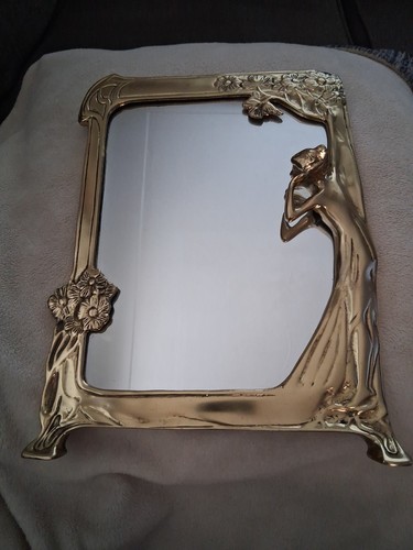 Vintage brass art nouveau - art,