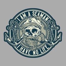 MARIN TETE DE MORT MER BATEAU