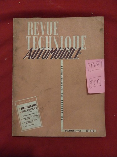 Revue technique fiat 1800 - technique,