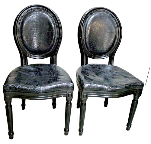 Lot chaises style louis - 2,