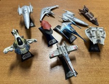 LOT DE 9 VAISSEAUX STAR WARS TITANIUM SÉRIES " 2004 "