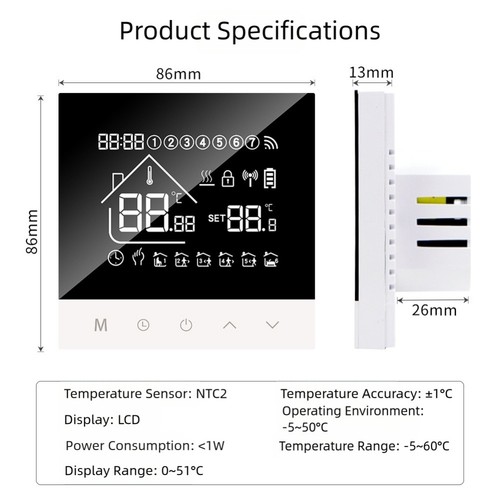 Thermostat fil wifi - thermostat, for