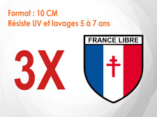 3 autocollants stickers blason