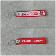 Porte Clé Brodé Tissé Avion