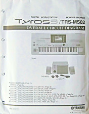 Yamaha Tyros 3 Digital Workstation Original Overall Circuit Diagram / Schematics