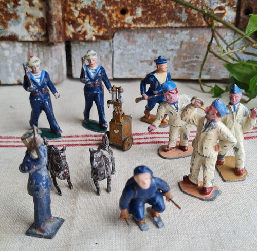 Anciens soldats plomb marins - plomb,