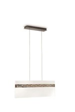 Philips Luminaire Suspendu Éclairage/Lampe de Salon Bronze Verre Satiné Incl 3x