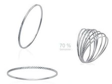 Bracelet Jonc Strié 62 mm de