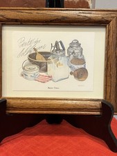 C. Don Ensor Framed Matted Personalized Signed Print “Butter Times” Unique Art