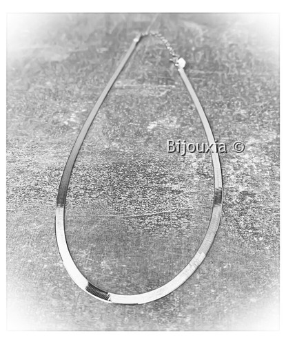 Collier maille miroir - maille, en