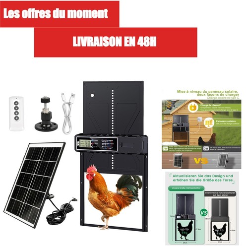 Porte poulailler automatique - porte,