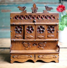 Antique Miniature Breton Bed