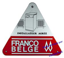  Antique Enamel Plate HEATING RADIATOR Cast Iron Triangular Enamel Antique