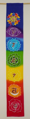 Rainbow chakra batik hand - chakra, made