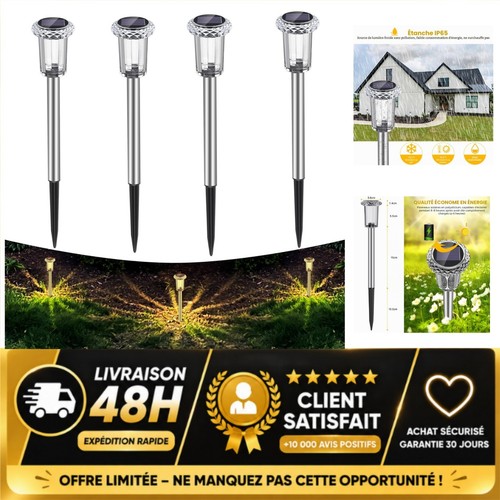 Lot lampes solaires - 4,
