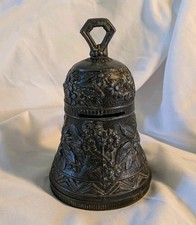 Antique Bell Shaped Piggy Bank, Regular, Floral Decor Edelweiss