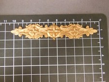 Brass Bar Scrolling leaves/cartouche Long  stamping (osb192)
