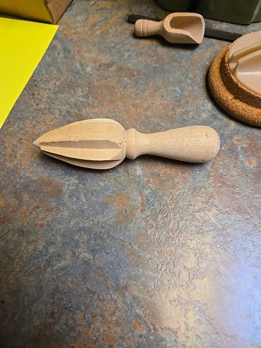 Wooden lemon squeezer fruit - lemon,