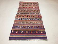 Tribal Turkish Kilim Rug Runner 180x82 cm shabby vintage old  Kelim rug
