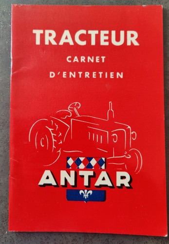 Antar carnet entretien - antar, d'entretien