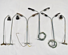 6 ANTIQUE MARKLIN FLEISCHMANN MODEL RAILWAY METAL FLOOR LAMPS